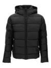 Fay Double-front Quilted Jacket In Black