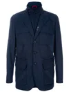 Fay Double Layer Jacket In Blue