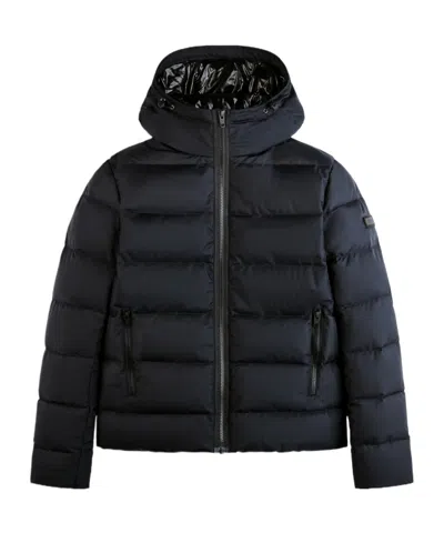 Fay Double-sided Down Jacket In Black