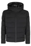 Fay Double Zip Jacket In Black