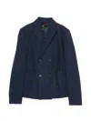 Fay Double-breasted Blazer In Blue