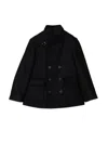 Fay Double-breasted Coat In Black