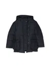 Fay 3 Ganci Hooded Down Jacket In Blue