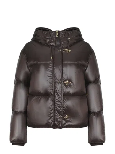 Fay Down Jacket In Brown