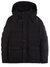Fay Down Jacket Crafted In Nylon Jersey In Black