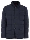 Fay Double-breasted Down Jacket Clothing In Blue