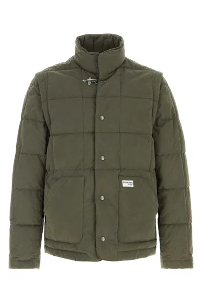 Fay Down Jacket In Cotton-blend With Quilted Warmth In Green