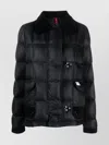 Fay Down Jacket With Corduroy Collar And Suede Trim