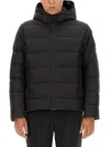 Fay Double Front Down Jacket In Black