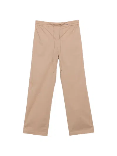 Fay Drawstring Trousers In Brown