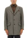 Fay Tailored Driving Coat Featuring Pockets In Multi