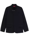 Fay Stretch Nylon Jacket With Metal Clasp Detail