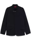 Fay Stretch Nylon Jacket With Metal Clasp Detail