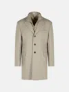 Fay 'easy' Beige Polyamide Coat In Sand