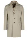 Fay 'easy' Beige Polyamide Coat In Neutral