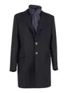 Fay Easy Db Coat In Blue