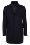 Fay Benjamin Db Coat Lana Cashmere In Blue