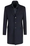 Fay Easy Db Coat In Blue
