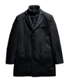 Fay Easy Db Single-breasted Layered Coat In Black