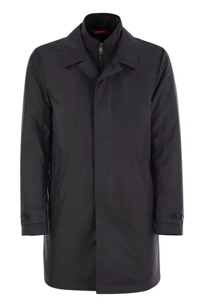 Fay Easy Morning Coat In Black