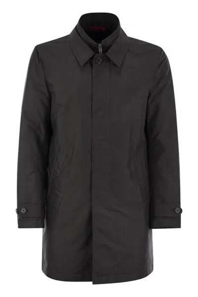 Fay Easy Morning Coat In Black