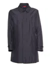 Fay Blue Nylon Morning Raincoat In Blue