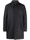 Fay Blue Nylon Morning Raincoat