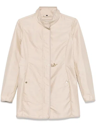 Fay Easy Virginia Coat Clothing In Beige