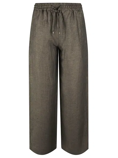 Fay Elastic Waist Wide Leg Trousers