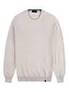 Fay Elbow-patch Crew-neck Sweater In Neutral