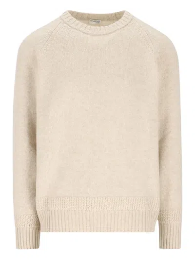 Fay Elbow-patch Jumper In Neutral