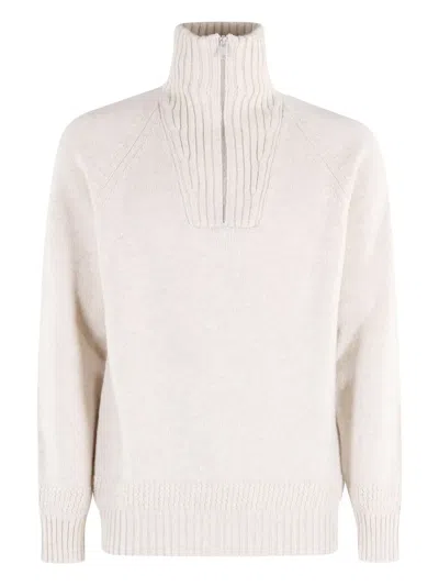 Fay Elbow-patches Sweater In Neutral