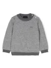 Fay Embroidered-logo Sweater In Grey