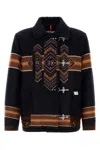 Fay Embroidered Wool Blend 4 Ganci Yateh Jacket In 365h