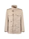 Fay Explorer Field Jacket In Neutral