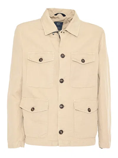 Fay Explorer Jacket Tinta In Neutral