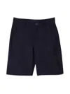 Fay Tailored Wool Shorts In Blue
