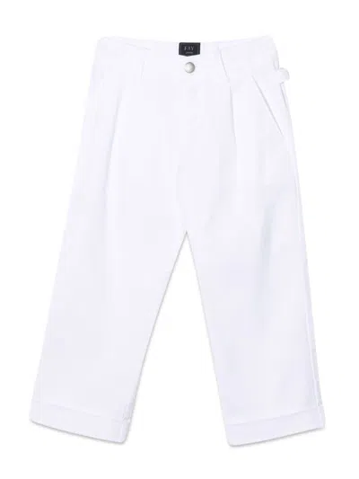 Fay Fabric Pants In White