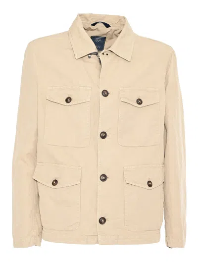 Fay Explorer Jacket Tinta In Nude