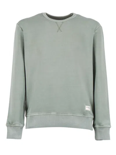 Fay Sage Archive Crewneck Sweatshirt In Green