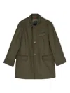 Fay Felted Coat In Green