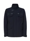 Fay Blue Field Jacket In Navy