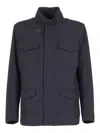 Fay Field Urban Jersey Coat In Blue