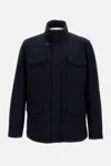 Fay Field Urban Jersey Jacket In Blue