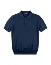 Fay Fitted Short-sleeved Polo Shirt In Black