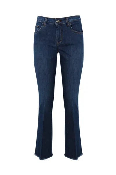 Fay Five Pocket Stretch Jeans In Denim