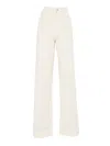 Fay Flare Pants With Five-pocket Design In White
