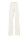 Fay Flare Pants With Five-pocket Design In White