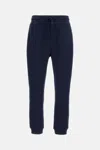 Fay Drawstring Patch Pocket Track Pants In Blue