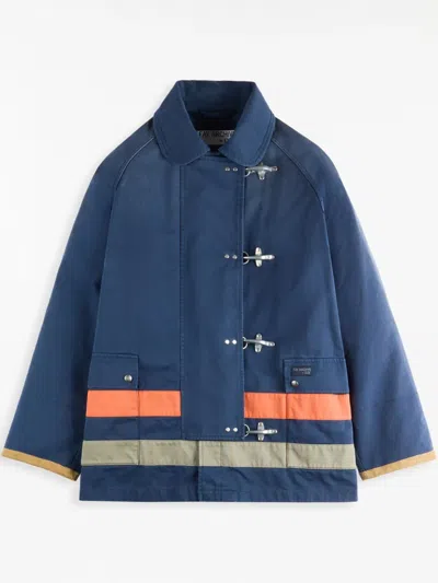 Fay Four-ganci Jacket In Blue